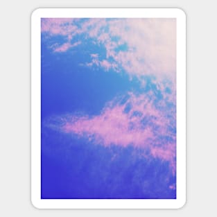 Violet Blue Sky | Pink | Clouds Photo Sticker